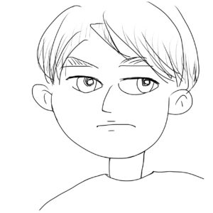 夫婦漫画のイラスト（夫）